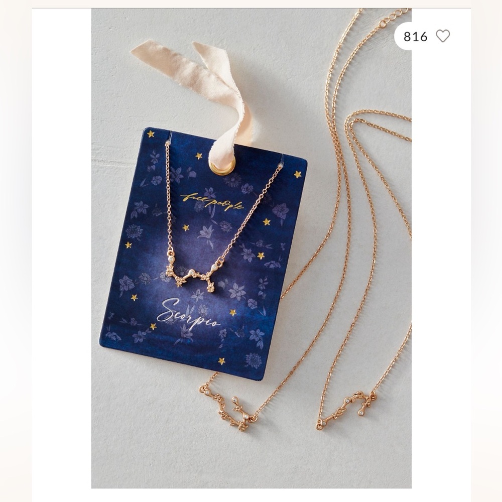 ♋️ CANCER Flower Zodiac Constellation necklace